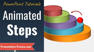 Animated Concept Graphic in PowerPoint  Steps Stages Hierarchy Pyramid [upl. by Kosse]