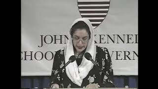 Benazir Bhutto Addressing in Harvard University [upl. by Atahs]