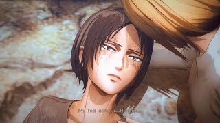 Ymir Transforms Into A Titan  Christas Real Name Revealed  4K  AOT2 Game  Spoilers [upl. by Mosi303]