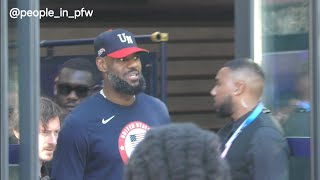 LeBron James at the womens basketball final of Olympic Games in Paris  11082024 [upl. by Kielty]