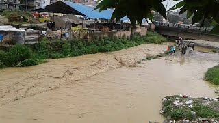 Flood in Nakhu Khola  Flood In Nepal   Lalitpur 2021 [upl. by Gurias]