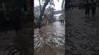 Banjir di jakarta hari ini banjir hujanlebat [upl. by Refynnej]