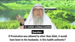 If Prostration was allowed to other than Allah it would have been to the husbands  Sheikh Assim [upl. by Janela846]