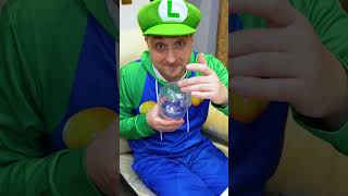 Smart Luigi saved the donuts funy familygamestories [upl. by Nilo]