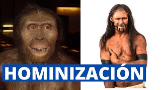 La HOMINIZACIÓN explicada desde el Australopithecus hasta el Homo sapiens sapiens🐒 [upl. by Naivatco367]