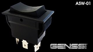 GENSSI Rocker Switch Momentary OnOff Two directions [upl. by Eelesor]