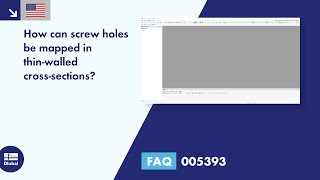 FAQ 005393  How can screw holes be mapped in thinwalled crosssections [upl. by Hales89]