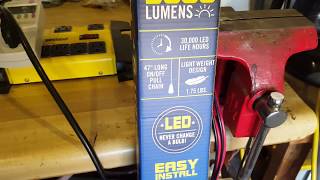 Harbor Freight 4 Feet 5000 Lumens LED Shop Light Review Excellent [upl. by Grove]