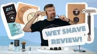 Wet Shaving Review Parker Variant Mitchells Wool Fat Rex Supply Co Platinum Blades 🪒 [upl. by Enninaej]