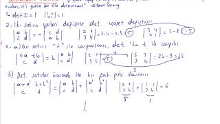 55 Lineer Cebir  Determinantın özellikleri [upl. by Aay]