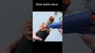 Wine bottle decor  Glass bottle decor idea [upl. by Kuth]