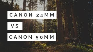 Canon 50mm STM vs Canon 24mm STM  WORTH Buying BOTH [upl. by Dewar]