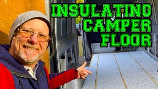 How To Insulate the floor In a Self Build DIY OVERLAND CAMPER VAN  VAN LIFE UK [upl. by Landbert]