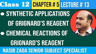 Synthetic Applications Of Grignards Reagent Reactions of Grignards reagent NASIBZADASSS [upl. by Care415]