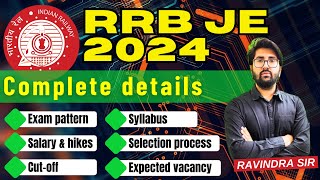 RRB JE 2024 Recruitment  Complete Details  RRB JE 2024 vacancy paper pattern syllabus salary [upl. by Graeme]