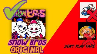 Snow Bros Download  Snow Bros Original  Video Game  Nostalgic Nes  NES Game Download [upl. by Mcconaghy653]