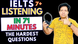 IELTS Listening In 71 Mins  The HARDEST Questions By Asad Yaqub [upl. by Gan214]