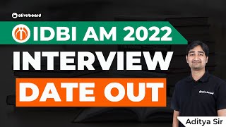 IDBI Assistant Manager 2022 Interview Date OUT  Check Now [upl. by Audry]