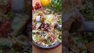 Chicken Caesar salad চিকেন সিজার সালাত food cooking chicken shorts kawsarfoodblog [upl. by Harwell226]