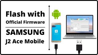 How to Flash Samsung J2 Ace with Official Firmware  Using Odin 3 [upl. by Ettezil719]