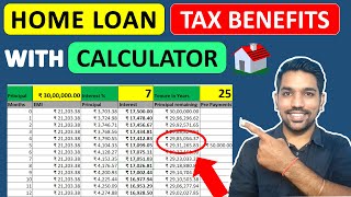 Home Loan Tax Benefit Calculator  Income Tax Home Loan Benefits Deductions amp Exemptions 202223 [upl. by Niamor838]