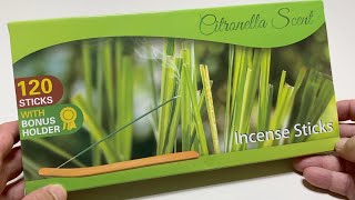 LABELLEFÉE Citronella Incense Sticks Lemongrass Natural Handmade Lemongrass Sticks [upl. by Eimmak]