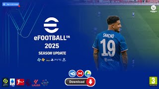 eFootball PES 2025 PPSSPP 600MB Mod New Leaked Kits amp Transfers Updated 2425 Tattoos Added 4K [upl. by Atnwahs]