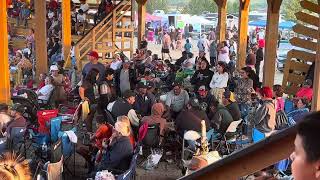 Grey buffalo singers at Waywayseecappo pow wow 2023 [upl. by Nakada708]