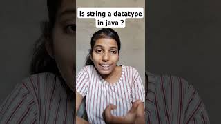 Is string a data type in java java interview english it cse javafullstack [upl. by Rockafellow]