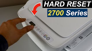 HP DeskJet 2700 Hard Reset  How To Fix Printer Common Problems [upl. by Idnak]