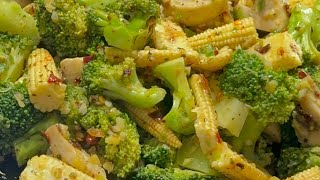 Stir fry veggies  Italian sauté veggies  broccoli and baby corn stir fry  mushroom stir fry [upl. by Aikan]