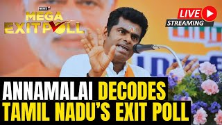 Tamil Nadu Exit Polls 2024 LIVE  Annamalai On Tamil Nadus Exit Poll Figures  BJP  DMK  N18EP [upl. by Carrelli3]