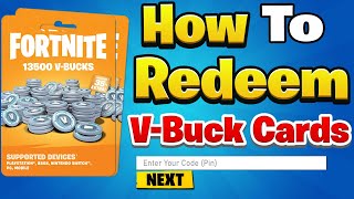 How to REDEEM Fortnite VBuck Cards on All Platforms Full Guide [upl. by Bocock]