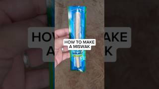 How to make a miswak miswak ramadan islam sunnah [upl. by Mckale]