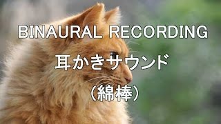 【イヤホン推奨】綿棒で耳奥掃除【片耳ずつ】バイノーラル [upl. by Anertac]