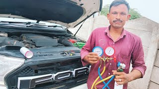 Quick and Simple Car AC Gas Charging Tips How to Charge AC Gas in Ford Endeavour [upl. by Aligna]