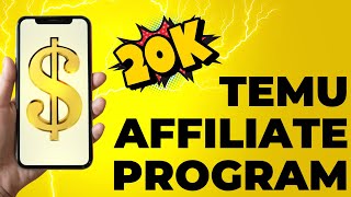 Temu Affiliate Program  Start Making 20000 for Free with AI No followers Tutorial included [upl. by Haile]