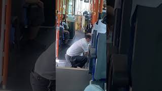 When a Japanese bus driver gives his best for his handicapped passenger❤️ busdriver japanese [upl. by Dygert]