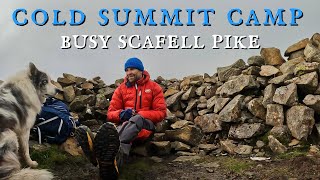 SOLO CAMP AFTER HECTIC SCAFELL PIKE SUMMIT  Wild Camping Lake District UK Backpacking ad [upl. by Luapnaes]