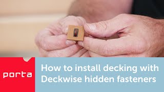 How to install Porta Cumaru decking with Deckwise hidden fasteners [upl. by Lluj]