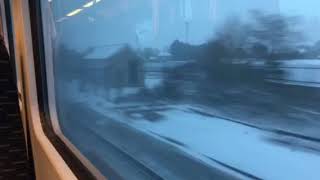 Beast from the East on board a train [upl. by Sherburn]