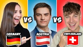 ONE language FIVE dialects German vs Austrian vs Swiss  Feli from Germany [upl. by Ambie148]