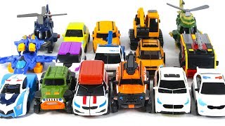 Tobot Mini Cute 16 Vehicle Police car Fire Truck Hellicopter AirFighter Transform Robots Toys [upl. by West]