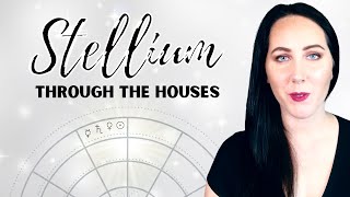 Stellium through houses in Astrology [upl. by Con]