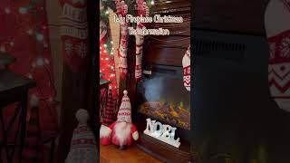 My Fireplace Christmas Decor fireplace fireplacechristmasdecor candycane christmas2024 [upl. by Cale345]