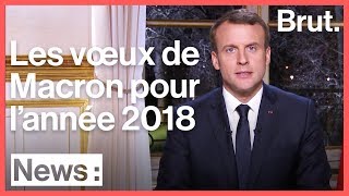 Les vœux dEmmanuel Macron pour 2018 se sontils exaucés [upl. by Aryas]