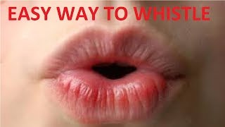 how to whistle easy way [upl. by Ardnaxela]