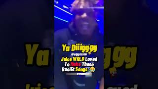 Juice WRLD Loved To Make Raci5t Songs 😂 [upl. by Ardnuahs]