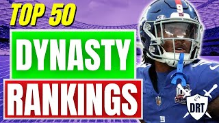 TOP 50 Dynasty Rankings 1 QB MAJOR UPDATES  Dynasty Fantasy Football [upl. by Assetniuq]