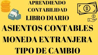 LIBRO DIARIO  ASIENTO CONTABLE TIPO DE CAMBIO [upl. by Anoif928]